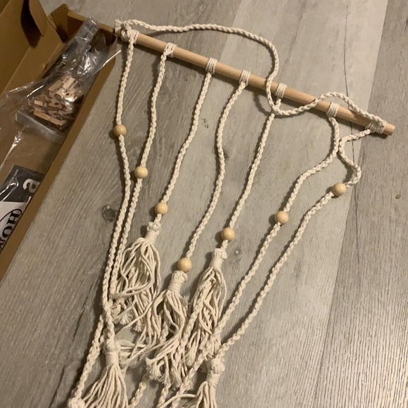 Home decor hanging photos display wall decor‎ bohemian string light NIB macrame - Picture 6 of 8